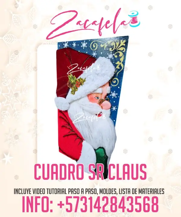 Cuadro Sr Claus (Triptico)
