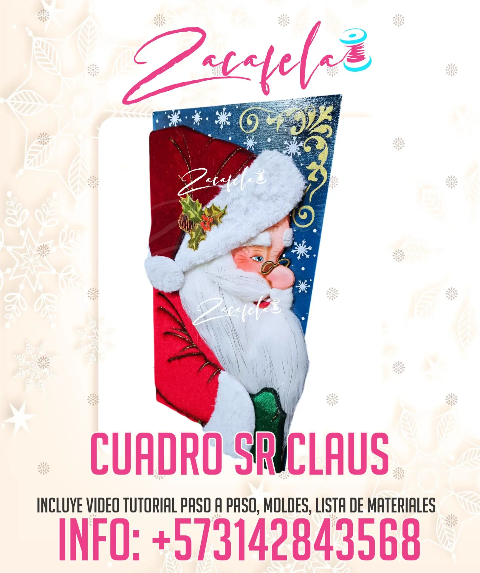 Cuadro Sr Claus (Triptico)